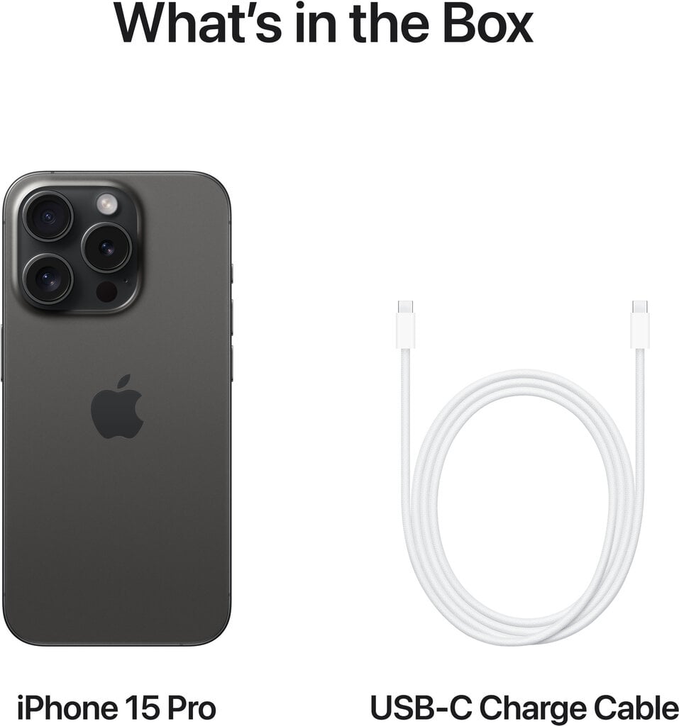 Apple iPhone 15 Pro 128GB Black Titanium MTUV3PX/A cena un informācija | Mobilie telefoni | 220.lv
