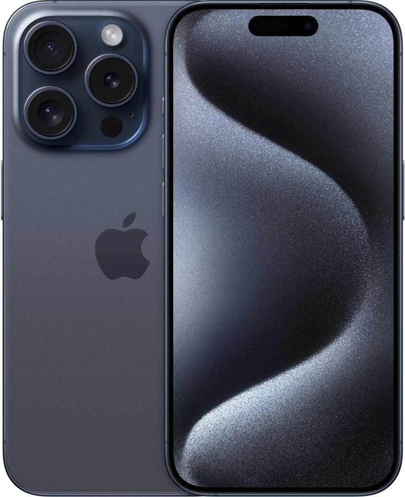 Телефон Apple iPhone 15 Pro 128 ГБ, синий титан цена | 220.lv