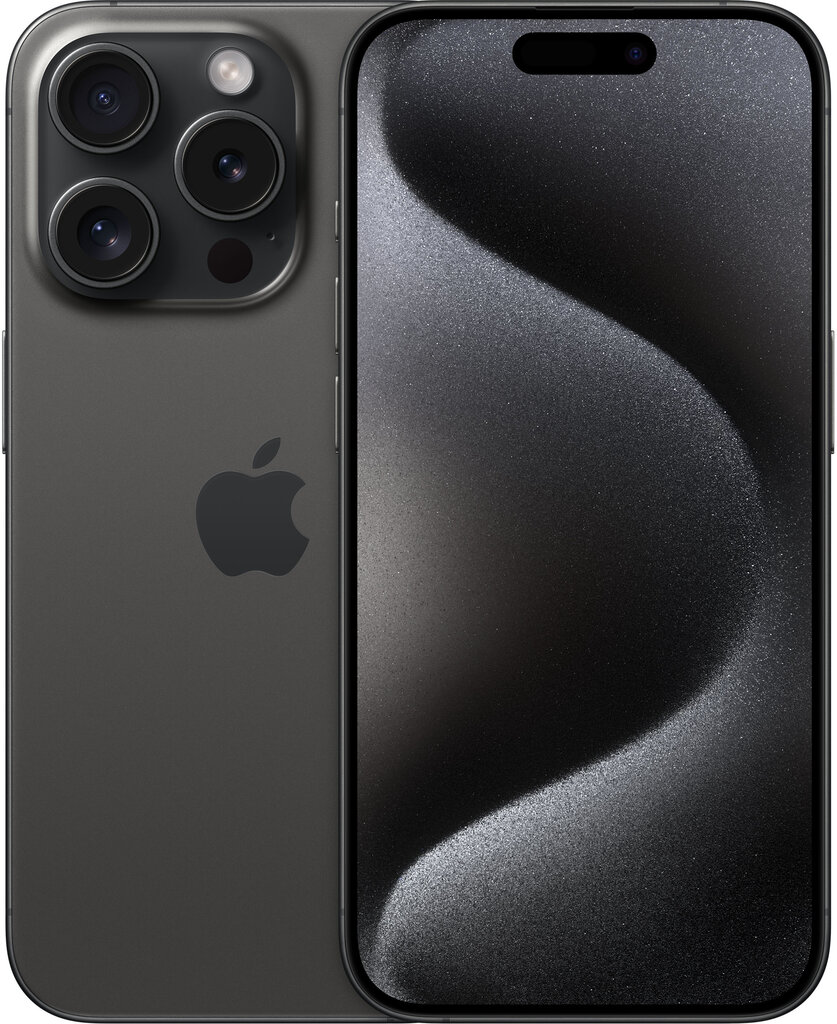 Apple iPhone 15 Pro 1TB Black Titanium MTVC3PX/A cena un informācija | Mobilie telefoni | 220.lv