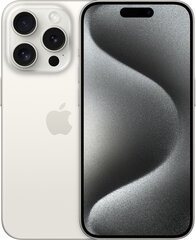 Apple iPhone 15 Pro Max 1TB White Titanium MU7H3PX/A cena un informācija | Mobilie telefoni | 220.lv