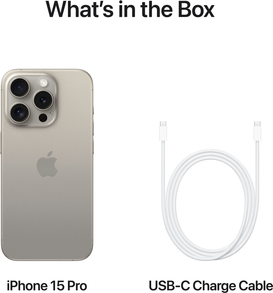 Apple iPhone 15 Pro Max 1TB Natural Titanium MU7J3PX/A cena un informācija | Mobilie telefoni | 220.lv