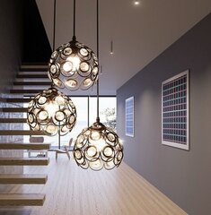 Gtiestu lampa Lindo, 16x19cm, melna цена и информация | Люстры | 220.lv