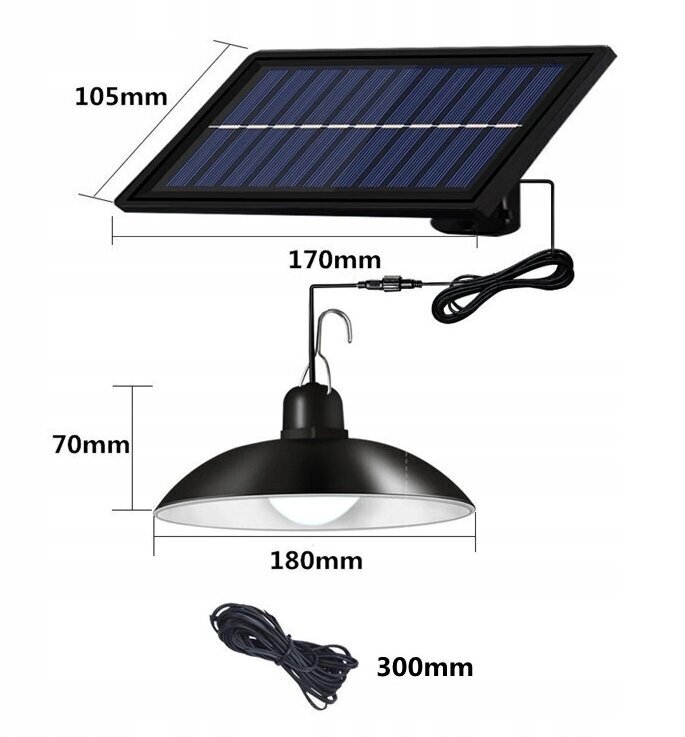 Āra lampa 30 LED ar saules bateriju un kustības sensoru цена и информация | Āra apgaismojums | 220.lv