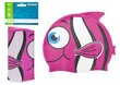 Peldēšanas cepure Bestway 26025, rozā zivs cena un informācija | Peldcepures | 220.lv