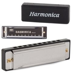 Metāla harmonika Do mažorā, 10 kanālu korpusā cena un informācija | Mūzikas instrumentu piederumi | 220.lv