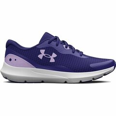 Skriešanas Apavi Pieaugušajiem Under Armour Surge 3 Tumši Zils Dāma цена и информация | Спортивная обувь, кроссовки для женщин | 220.lv