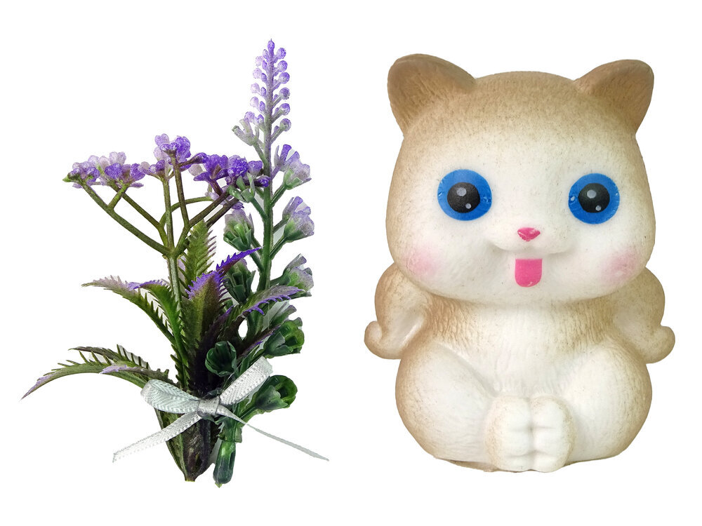 Lelle Emily ar kaķēnu un ziediem цена и информация | Rotaļlietas meitenēm | 220.lv
