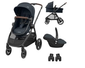 Универсальная коляска Maxi-Cosi Zelia 3 CabrioFix i-Size, Essential Graphite цена и информация | Коляски | 220.lv