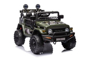 Электрический внедорожник Toyota FJ Moro 4x4, зеленый камуфляж цена и информация | Электромобили для детей | 220.lv