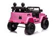 Divvietīgs elektriskais SUV Toyota FJ Pink 4x4, rozā krāsā cena un informācija | Bērnu elektroauto | 220.lv