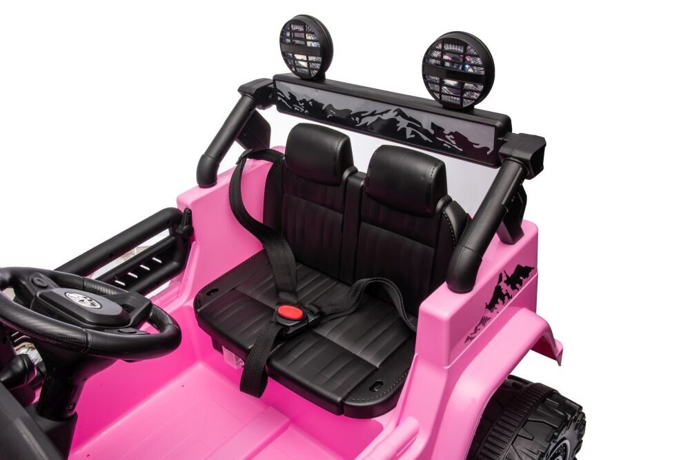 Divvietīgs elektriskais SUV Toyota FJ Pink 4x4, rozā krāsā cena un informācija | Bērnu elektroauto | 220.lv