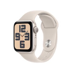 Apple Watch SE GPS 40mm Starlight Aluminium Case with Starlight Sport Band - M/L - MR9V3ET/A cena un informācija | Viedpulksteņi (smartwatch) | 220.lv