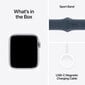 Apple Watch SE GPS 40mm Silver Aluminium Case with Storm Blue Sport Band - S/M - MRE13ET/A цена и информация | Viedpulksteņi (smartwatch) | 220.lv