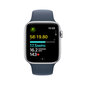 Apple Watch SE GPS 40mm Silver Aluminium Case with Storm Blue Sport Band - S/M - MRE13ET/A цена и информация | Viedpulksteņi (smartwatch) | 220.lv