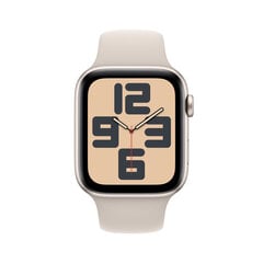 Apple Watch SE GPS 44mm Starlight Aluminium Case with Starlight Sport Band - S/M - MRE43ET/A cena un informācija | Viedpulksteņi (smartwatch) | 220.lv