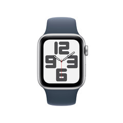 Apple Watch SE GPS + Cellular 40mm Silver Aluminium Case with Storm Blue Sport Band - S/M - MRGJ3ET/A cena un informācija | Viedpulksteņi (smartwatch) | 220.lv