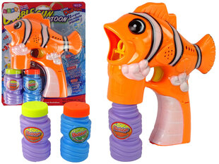Ziepju burbuļu pistole, oranža zivs cena un informācija | Ūdens, smilšu un pludmales rotaļlietas | 220.lv