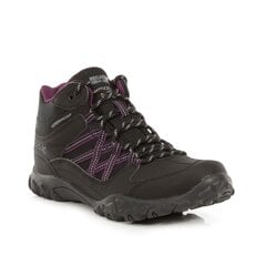 Sieviešu ūdensizturīgie zābaki Mid Walking Boots Regatta Edgepoint - melni цена и информация | Женские сапоги | 220.lv