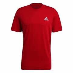 Vīriešu Krekls ar Īsām Piedurknēm Adidas Essential Logo Sarkans cena un informācija | Sporta apģērbs vīriešiem | 220.lv