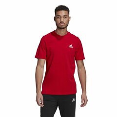 Vīriešu Krekls ar Īsām Piedurknēm Adidas Essential Logo Sarkans cena un informācija | Sporta apģērbs vīriešiem | 220.lv