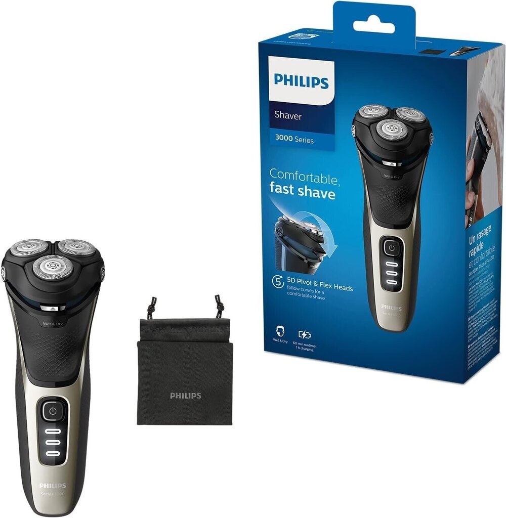 Philips Shaver Series 3000 S3230/52 цена и информация | Bārdas skuvekļi | 220.lv