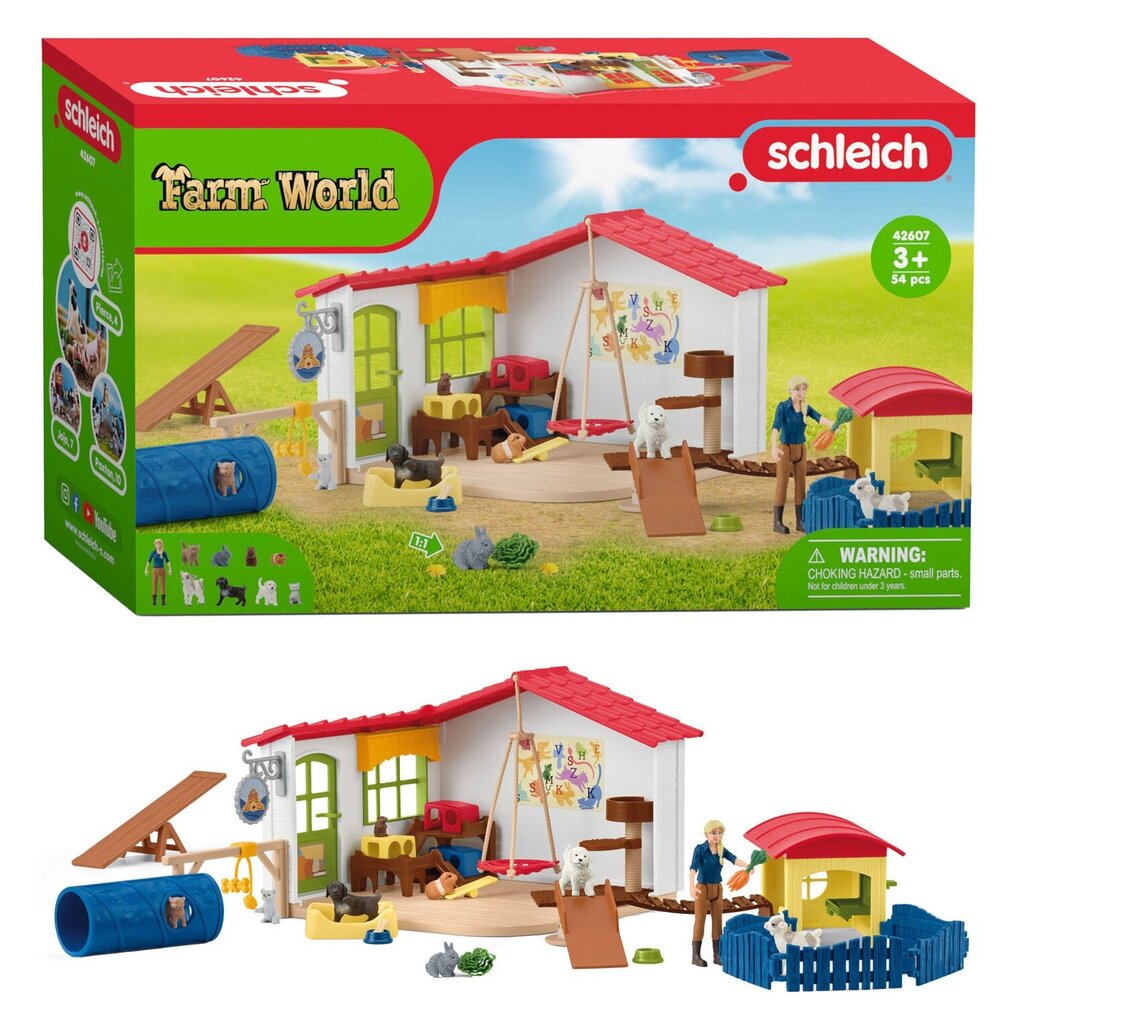 Dzīvnieku viesnīca Schleich Farm World 42607 цена и информация | Rotaļlietas meitenēm | 220.lv