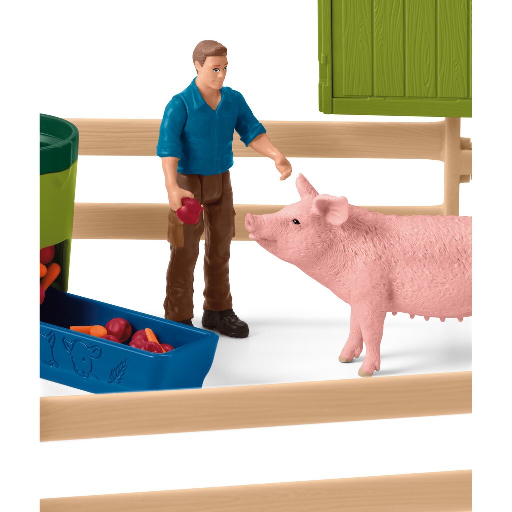 SCHLEICH FARM WORLD игровой набор Ферма с животными цена | 220.lv