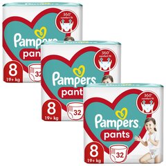 Autiņbiksītes Pampers Pants Jumbo Pack, 8 izmērs, 96 gab cena un informācija | Autiņbiksītes | 220.lv