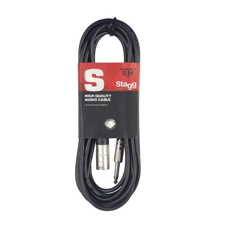 Stagg, XLR 6.3 mm, 1 m цена и информация | Kabeļi un vadi | 220.lv