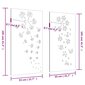 vidaXL dārza sienas rotājumi, 105x55 cm, 2 gab. цена и информация | Interjera priekšmeti | 220.lv