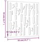 vidaXL dārza sienas rotājums 55x55 cm цена и информация | Interjera priekšmeti | 220.lv