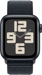 Apple Watch SE GPS 44mm Midnight Aluminium Case with Midnight Sport Loop - MREA3ET/A цена и информация | Смарт-часы (smartwatch) | 220.lv