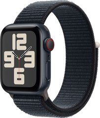 Apple Watch SE GPS + Cellular 40mm Midnight Aluminium Case with Midnight Sport Loop MRGE3ET/A цена и информация | Смарт-часы (smartwatch) | 220.lv