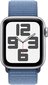 Apple Watch SE GPS + Cellular 40mm Silver Aluminium Case with Winter Blue Sport Loop - MRGQ3ET/A цена и информация | Viedpulksteņi (smartwatch) | 220.lv