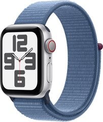 Apple Watch SE GPS + Cellular 40mm Silver Aluminium Case with Winter Blue Sport Loop - MRGQ3ET/A cena un informācija | Viedpulksteņi (smartwatch) | 220.lv