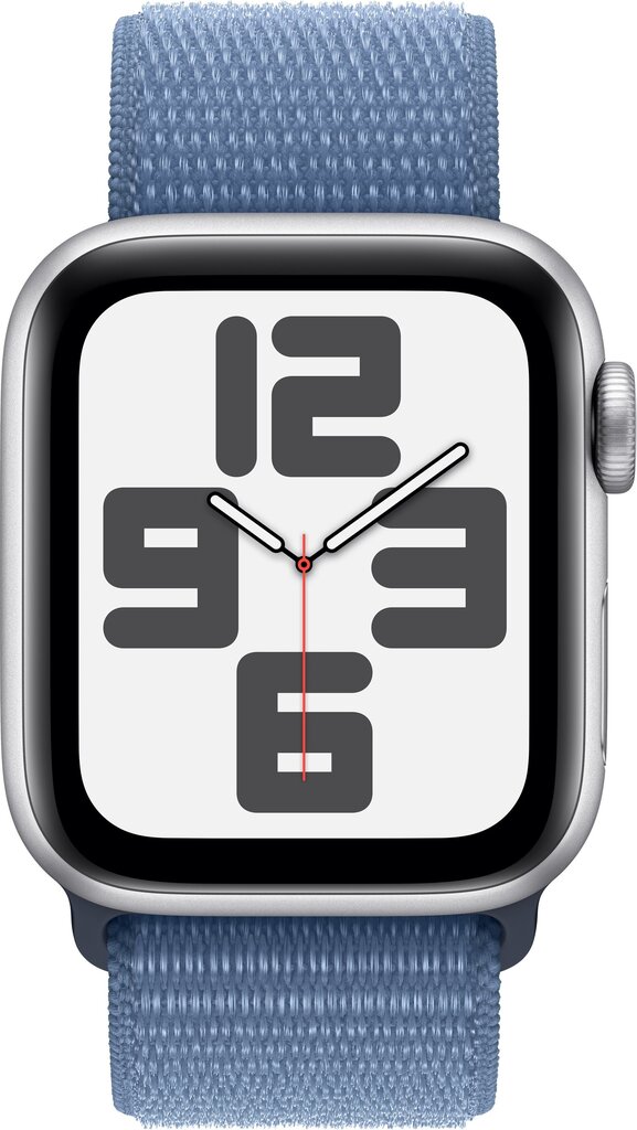 Apple Watch SE GPS + Cellular 44mm Silver Aluminium Case with Winter Blue Sport Loop - MRHM3ET/A cena un informācija | Viedpulksteņi (smartwatch) | 220.lv