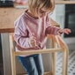 MeowBaby® Montesori virtuves palīgs Koka mācību/skatu tornis, dabas cena un informācija | Bērnu krēsliņi un bērnu galdiņi | 220.lv