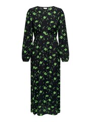 JDY женское платье 15298323*01, черный/зелёный 5715432765285 цена и информация | Платья | 220.lv