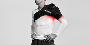 Греющий плечевой ремень Hyperice Venom Shoulder, черный цена и информация | Аксессуары для массажа | 220.lv