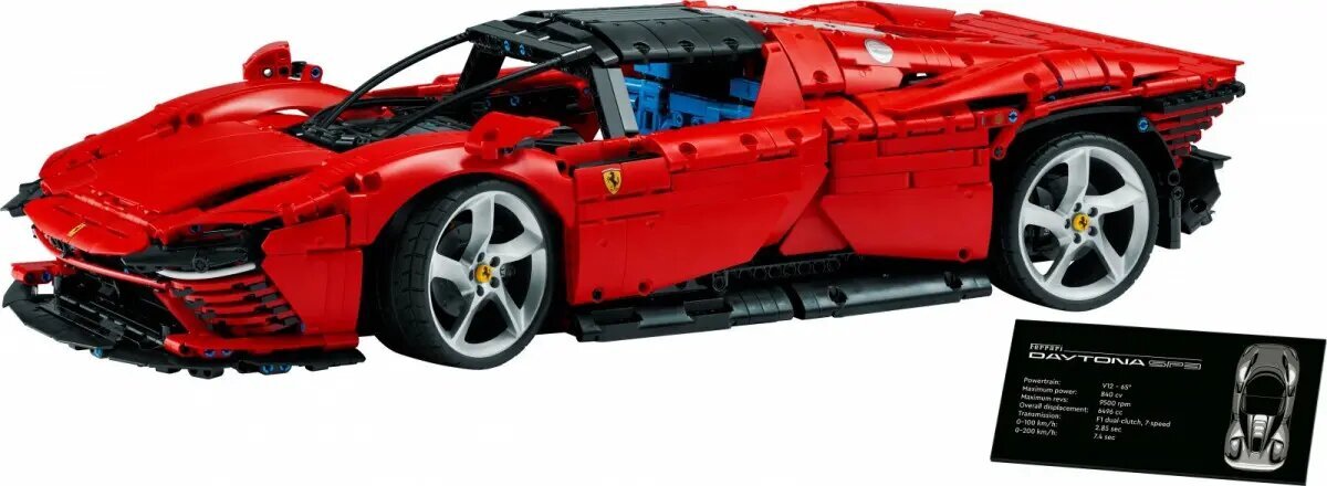 Technic 42143 Ferrari Daytona SP3 bloki cena un informācija | Konstruktori | 220.lv