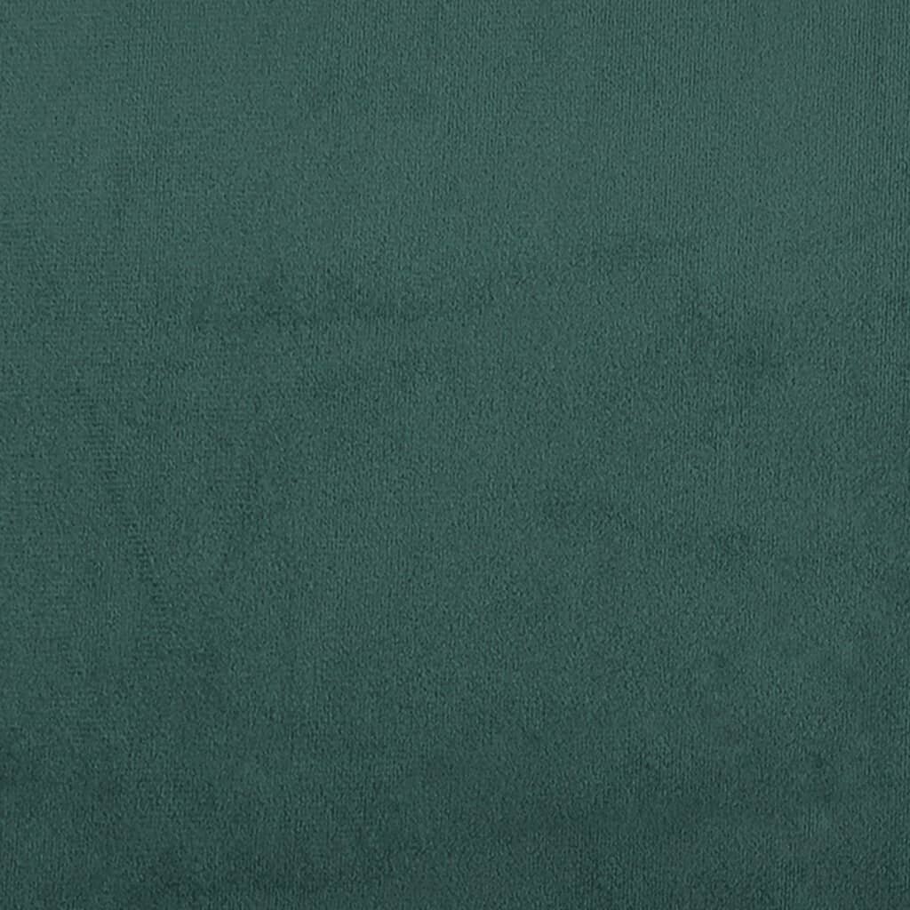 Dīvāngulta vidaXL, 90x200 cm, tumši zaļa cena un informācija | Gultas | 220.lv