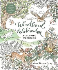 Woodland Watercolor: A Coloring Workbook цена и информация | Книги о питании и здоровом образе жизни | 220.lv
