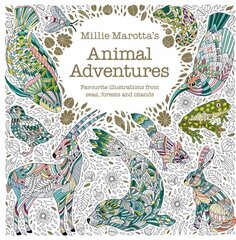 Millie Marotta's Animal Adventures: Favourite illustrations from seas, forests and islands cena un informācija | Grāmatas mazuļiem | 220.lv