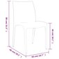 2 gb. dārza krēslu komplekts vidaXL , pelēki cena un informācija | Dārza krēsli | 220.lv