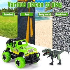 Джип с динозавром в прицепе Cooler Stuff Co, с дистанционным управлением, 1:25 цена и информация | Конструктор автомобилей игрушки для мальчиков | 220.lv