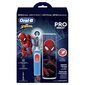 Oral-B Vitality Pro Kids 3+ Spiderman + Travel Case цена и информация | Elektriskās zobu birstes | 220.lv