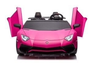Электромобиль Lamborghini XXL A8803 для двоих, розовый цена и информация | Электромобили для детей | 220.lv