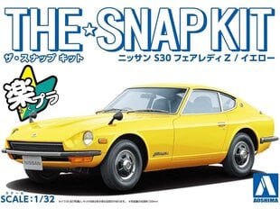 Сборная модель Aoshima - The Snap Kit Nissan S30 Fairlady Z / Yellow, 1/32, 06257 цена и информация | Конструкторы и кубики | 220.lv