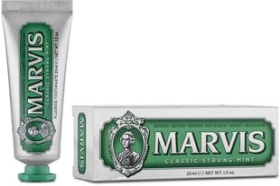 Классическая зубная паста со вкусом мяты Marvis Classic Strong Mint, 25 мл цена и информация | Зубные щетки, пасты | 220.lv