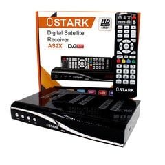 Ostark AS2X digitālais satelītu uztvērējs, DVB-S/S2X, HDMI, SCART, RJ45 Ethernet, FHD 1080P, USB WiFi iekļauts цена и информация | ТВ-приемники, тюнеры | 220.lv